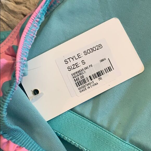 Envya swimwear Colorful striped one piece bathing suit | size S | NWT - Picture 8 of 9